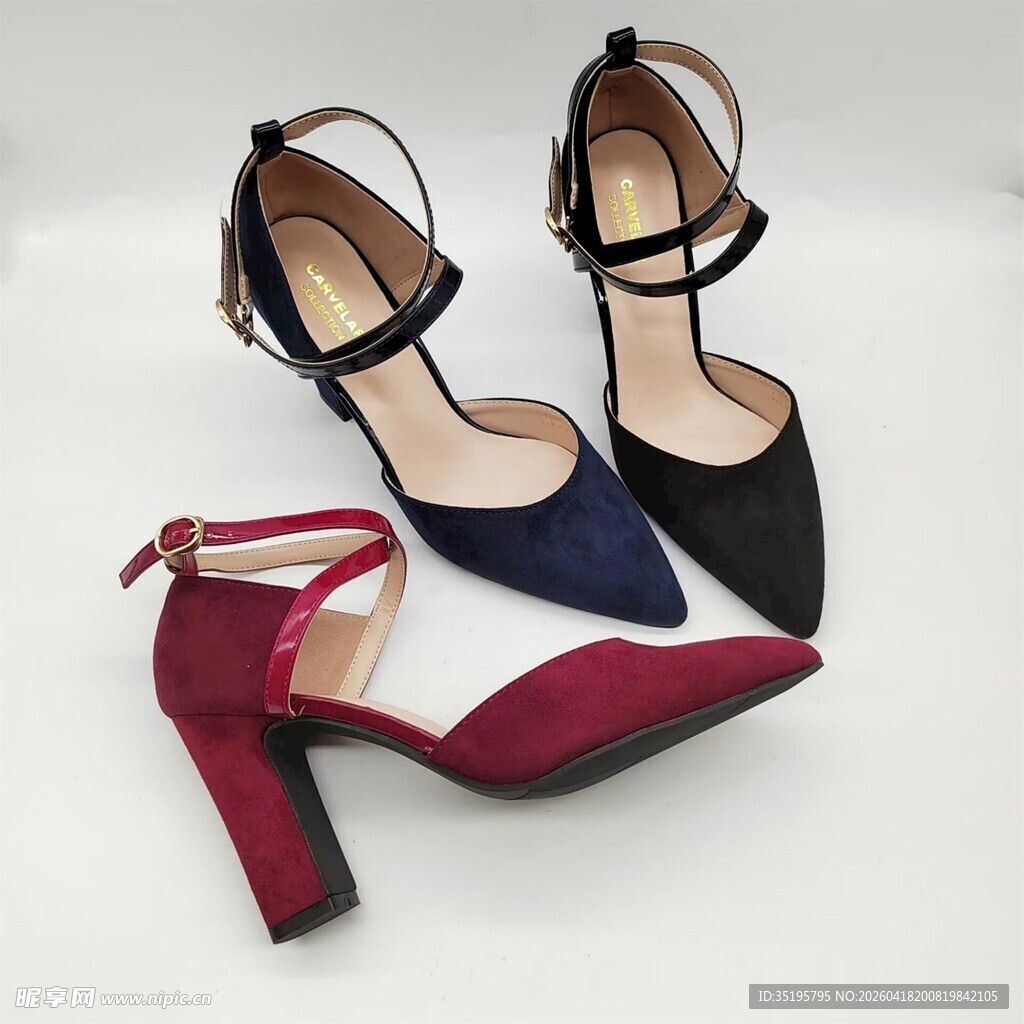 时尚高跟女凉鞋展示