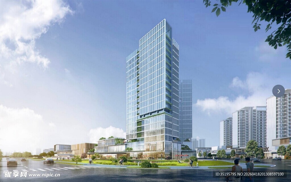 现代都市摩天大楼景观