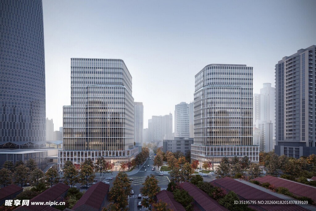 现代都市高楼景观