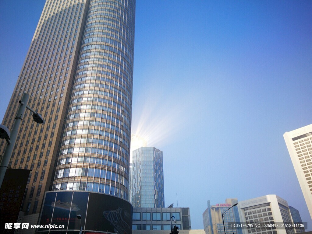 都市摩天大楼景观