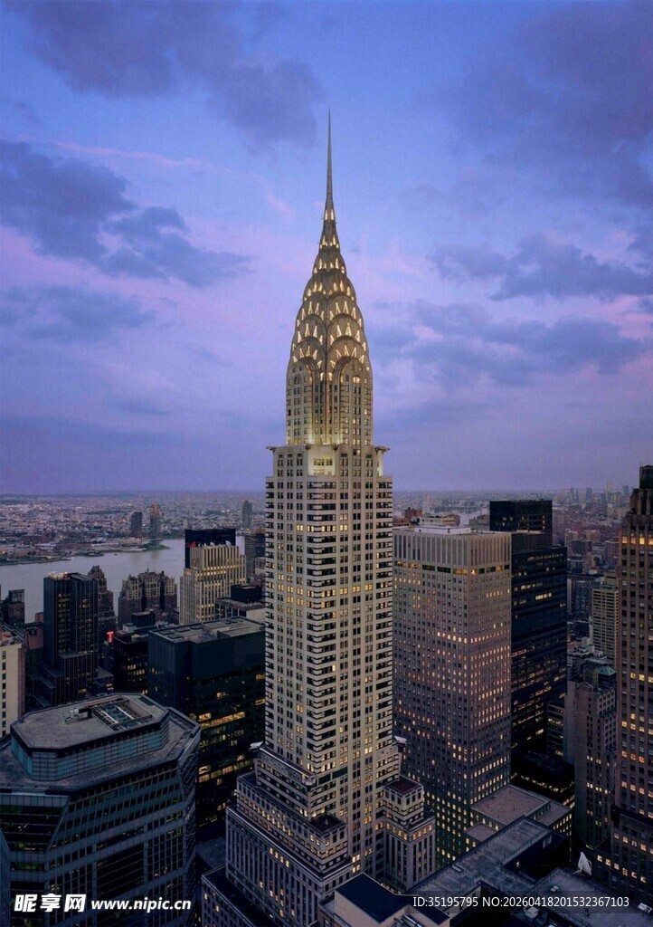 克莱斯勒大厦城市天际线