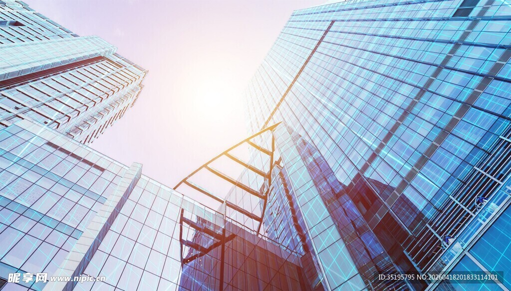 现代都市摩天大楼景象