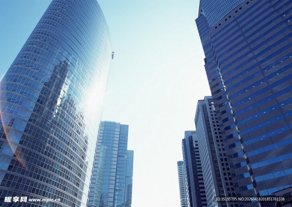 现代都市摩天大楼景观
