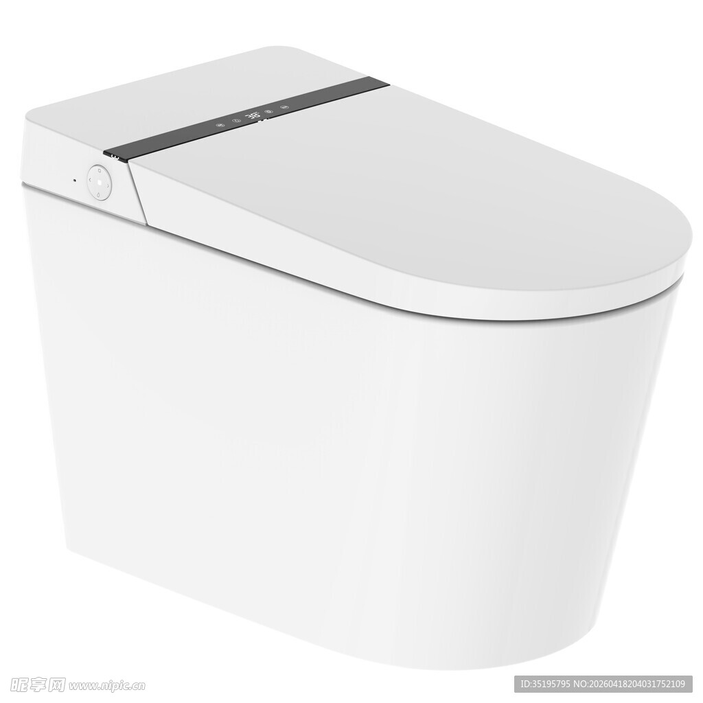 智能一体白色马桶