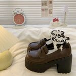 复古厚底玛丽珍鞋展示