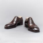 棕色系带皮鞋展示