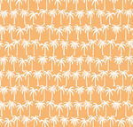 橙色背景椰子树图案纹理