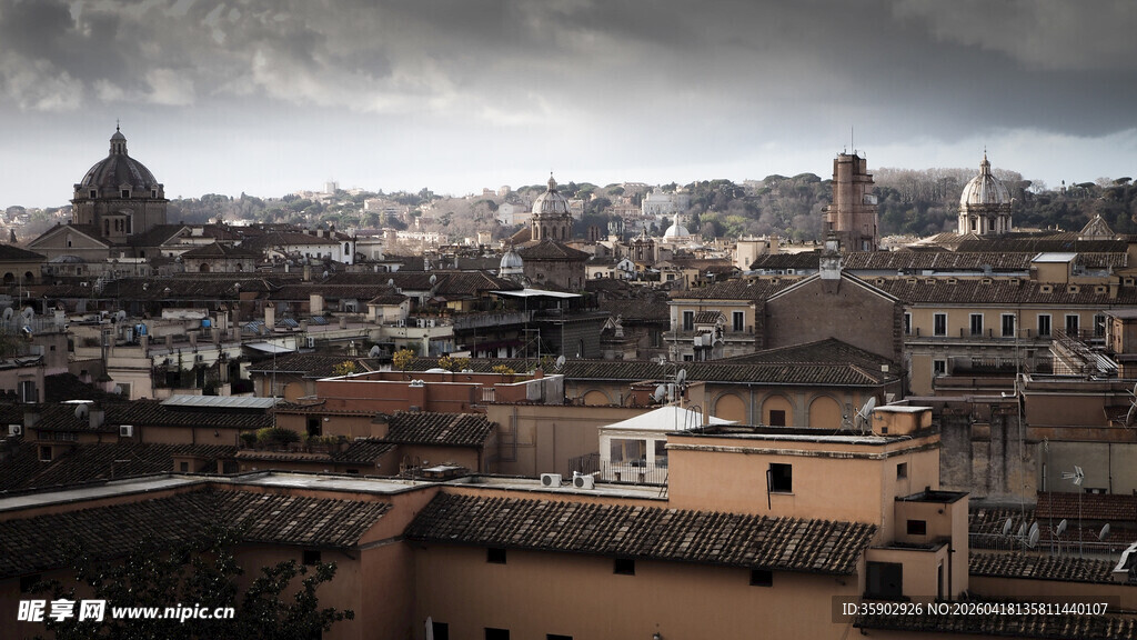 城市全景俯瞰图