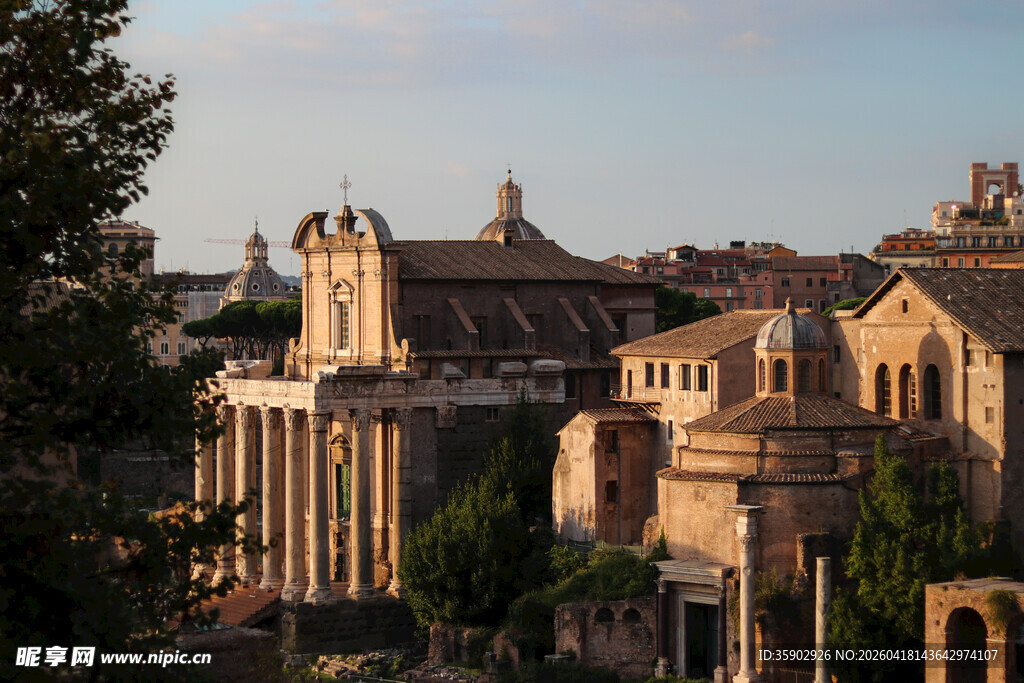 古老建筑群的壮丽景观