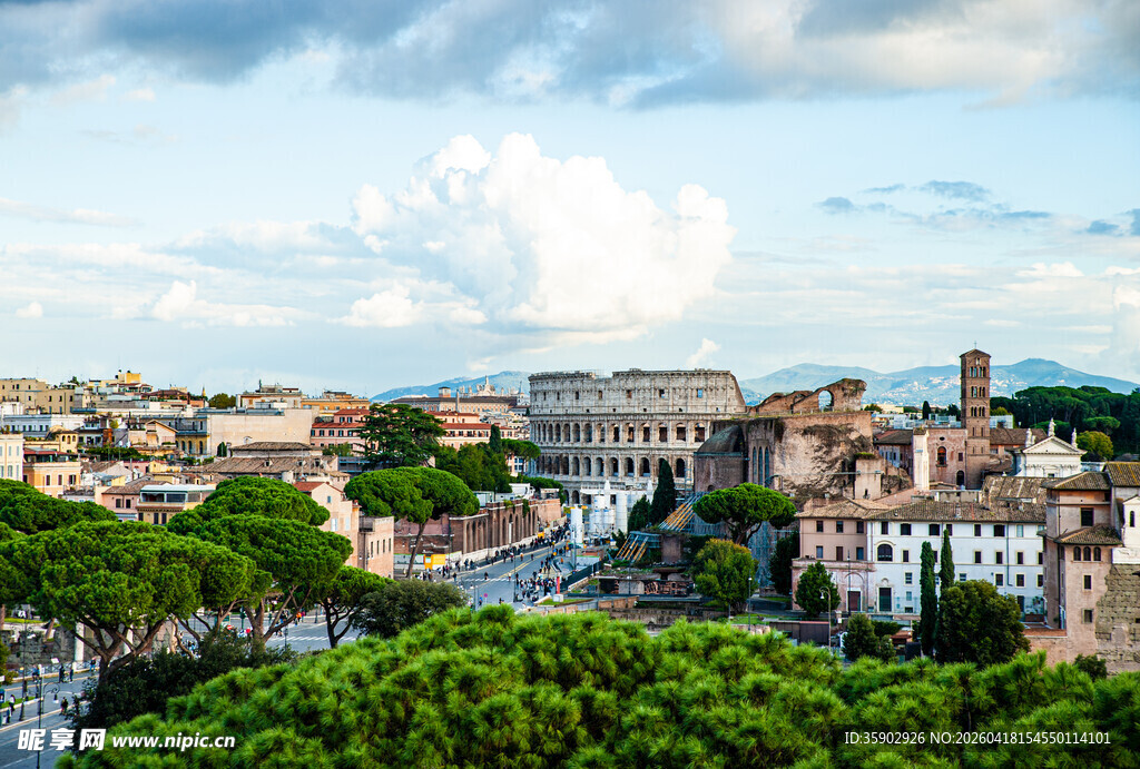 罗马城市景观俯瞰