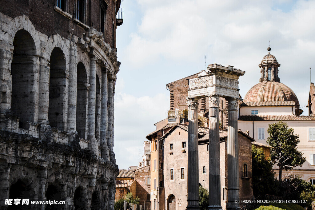 罗马古建筑景观
