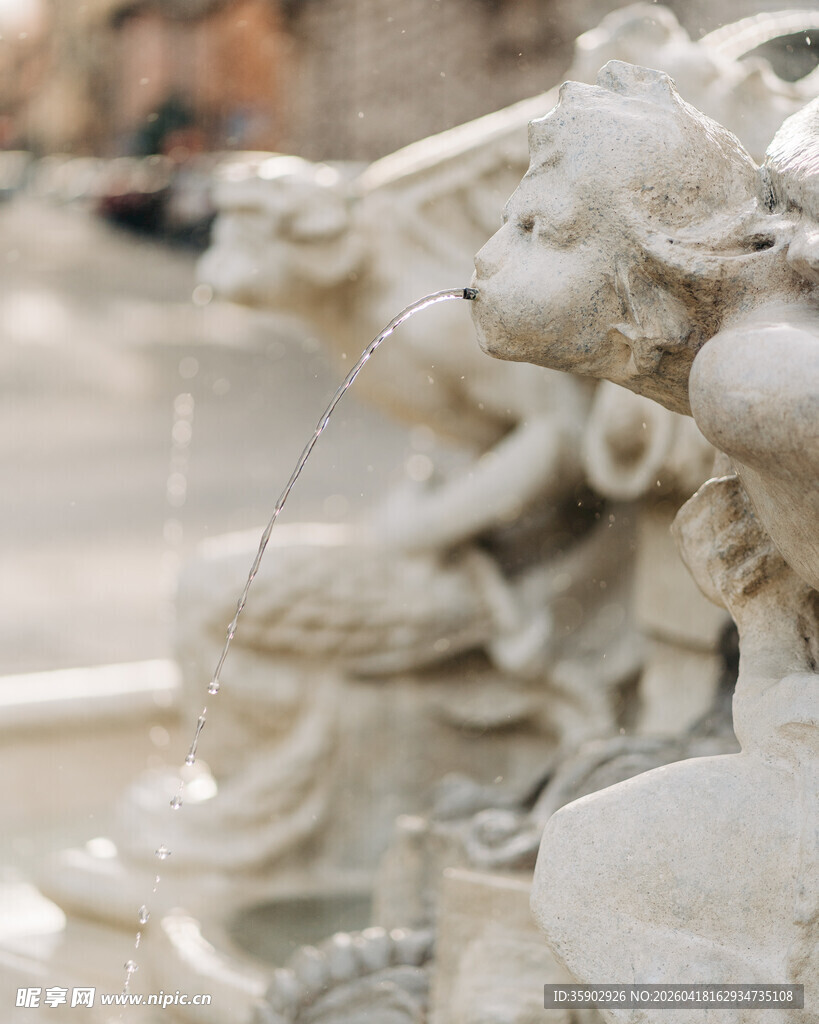 精美石雕细节特写