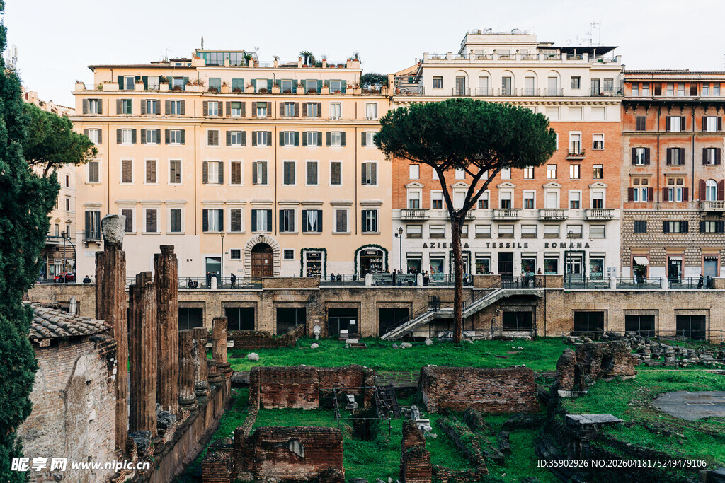 罗马古建筑与现代建筑景观