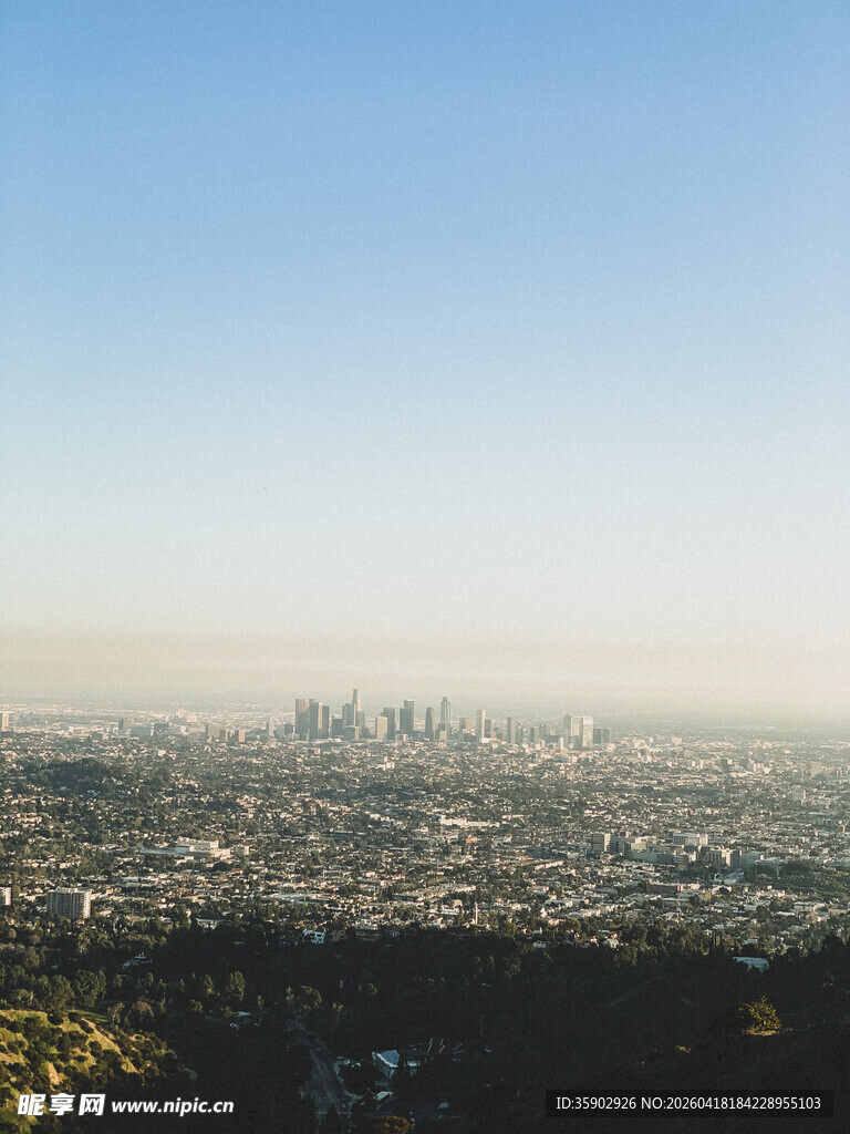 俯瞰城市景观全景