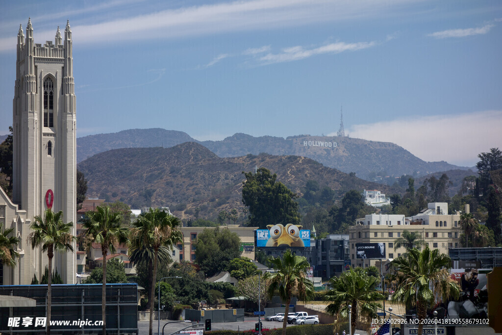 洛杉矶城市景观与标志性建筑