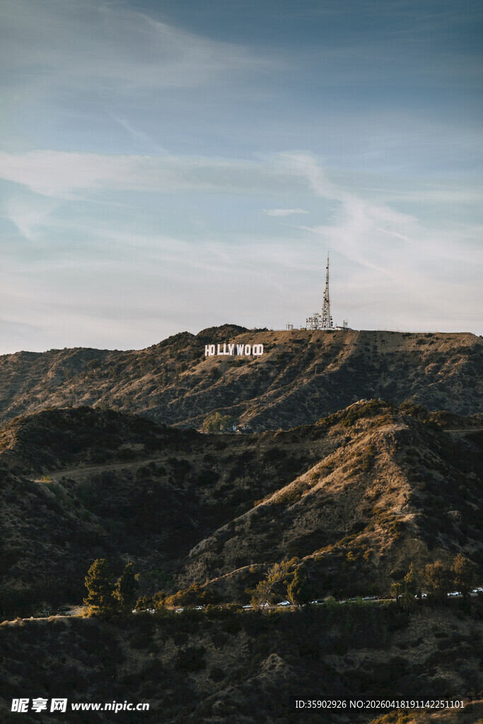 洛杉矶好莱坞标志远景