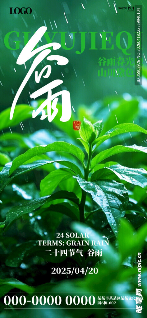 清新绿叶自然生机展现