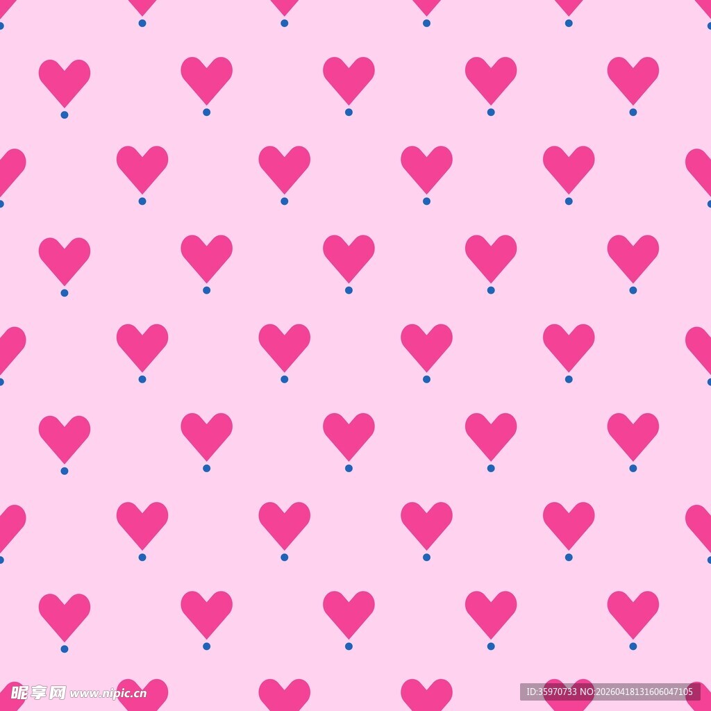 爱心印花背景