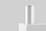 简约铝罐子圆柱形物件展示样机