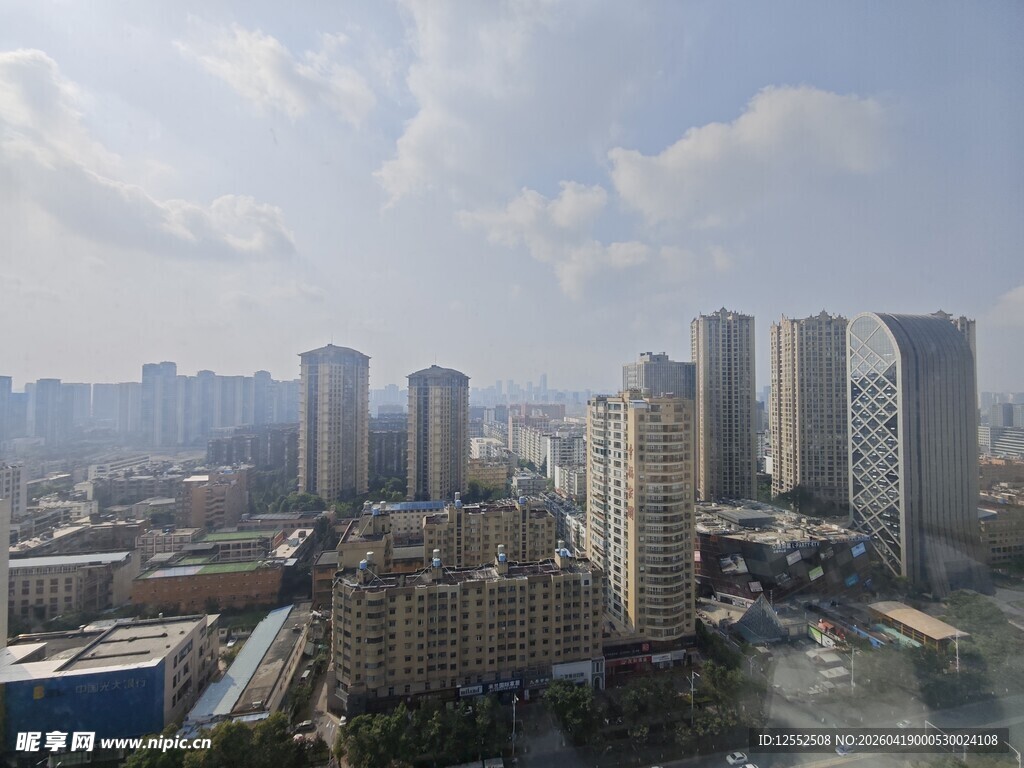 城市高楼景观俯瞰图