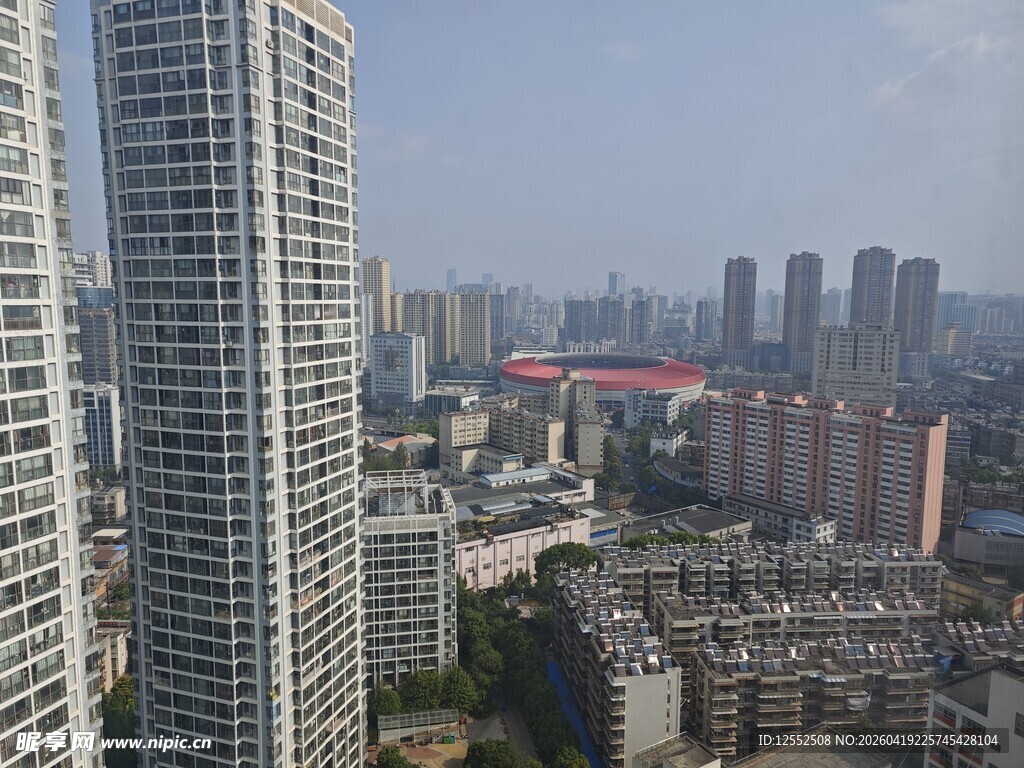 城市高楼景观俯瞰图 大理