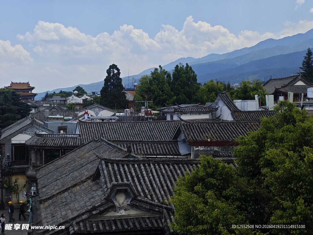 古村落屋顶风景
