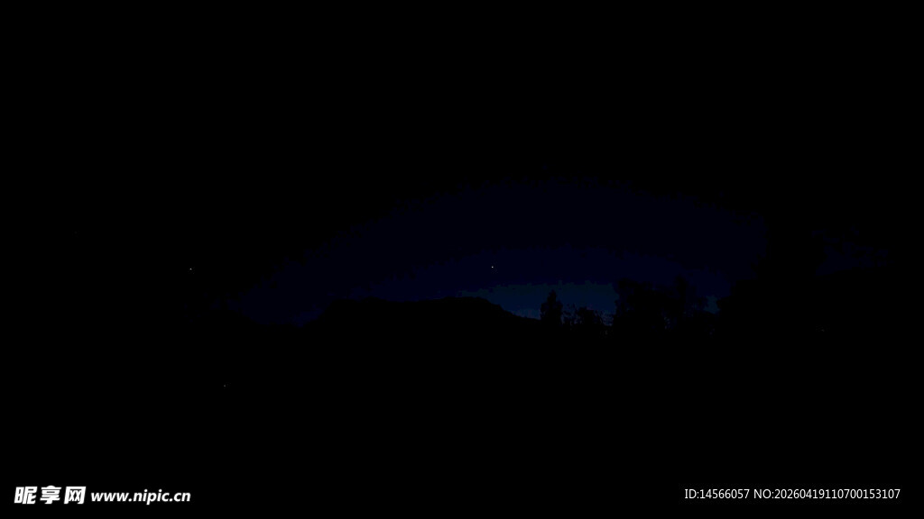 夜晚星空低光拍摄