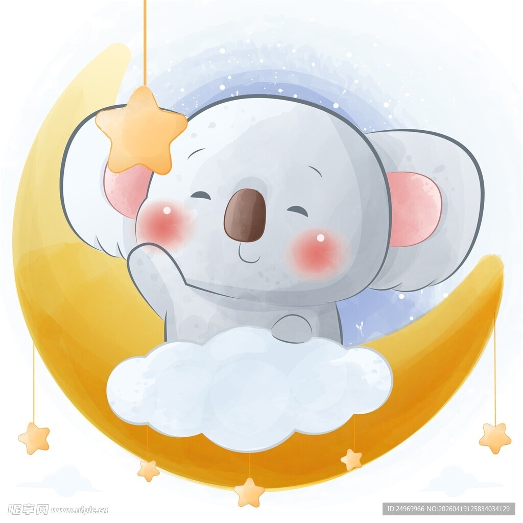 月亮上的可爱考拉