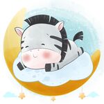 熟睡的斑马宝宝