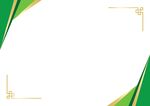 绿金简约边框