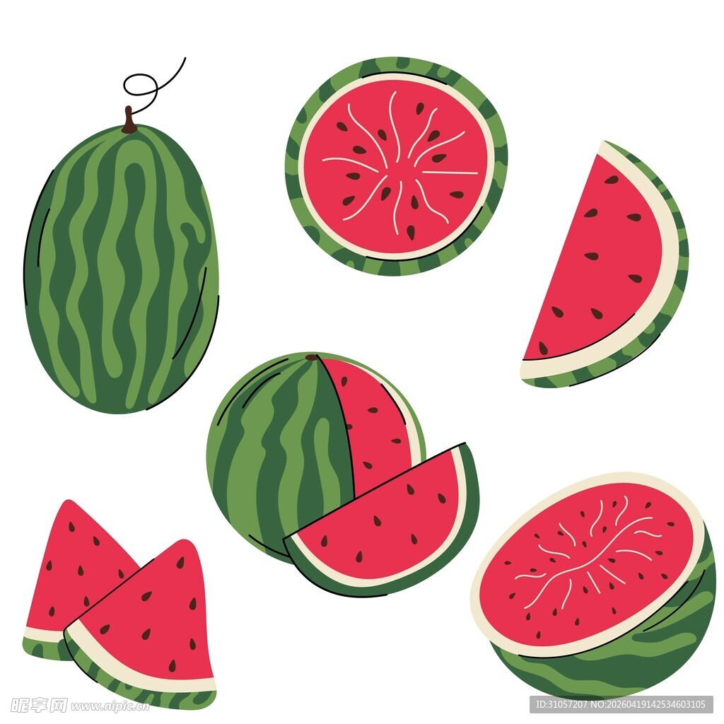 西瓜图案素材