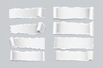 撕裂纸张模板