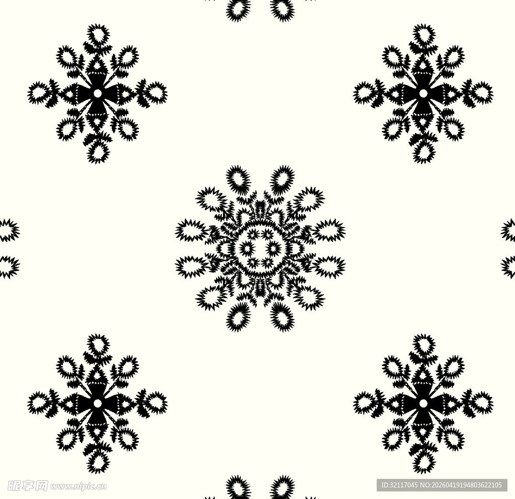 雪花图案设计