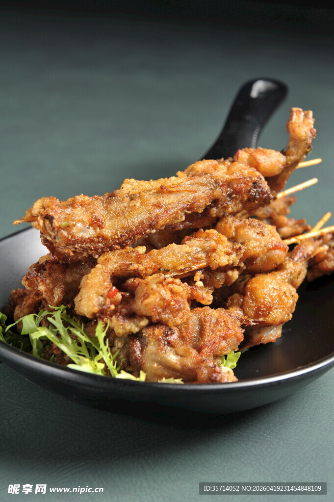 牛蛙炸串