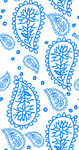 蓝白佩斯利花纹图案背景
