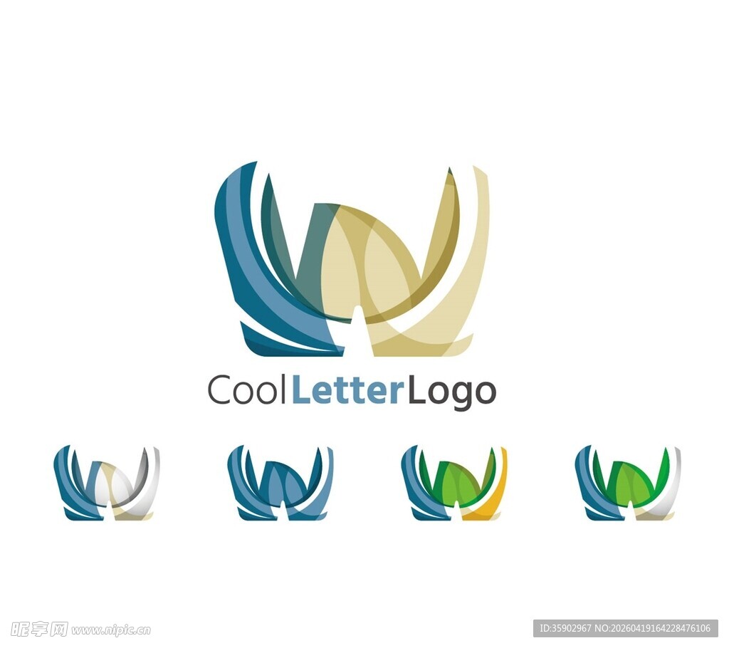 字母V创意标志设计