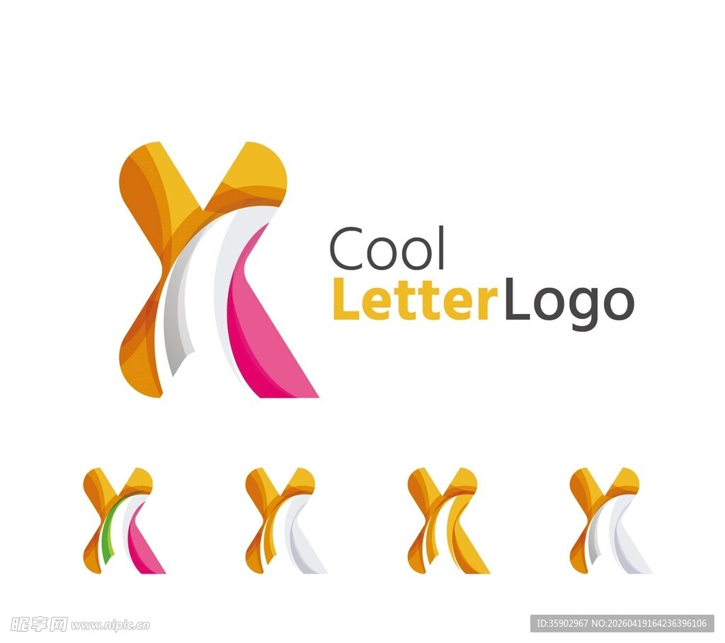 酷炫字母标志设计示例