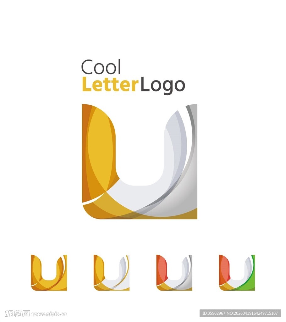 创意字母U标志设计