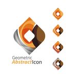 几何抽象图标设计示例