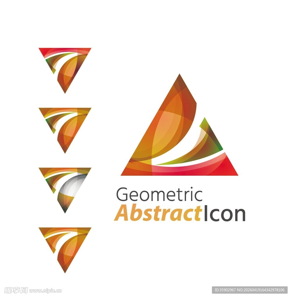 几何抽象图标设计元素