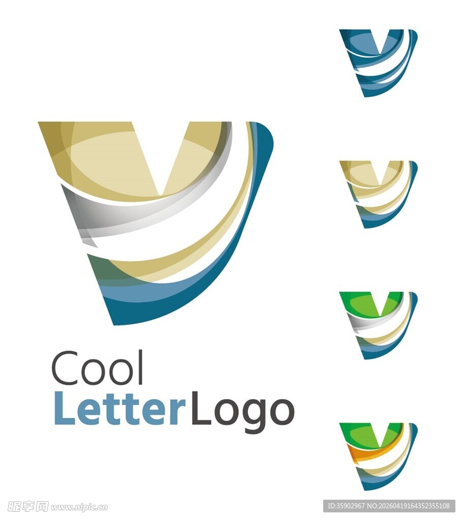 酷炫字母标志设计