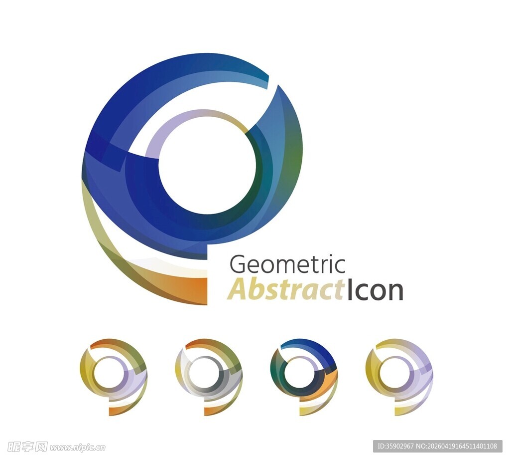 几何抽象图标集合