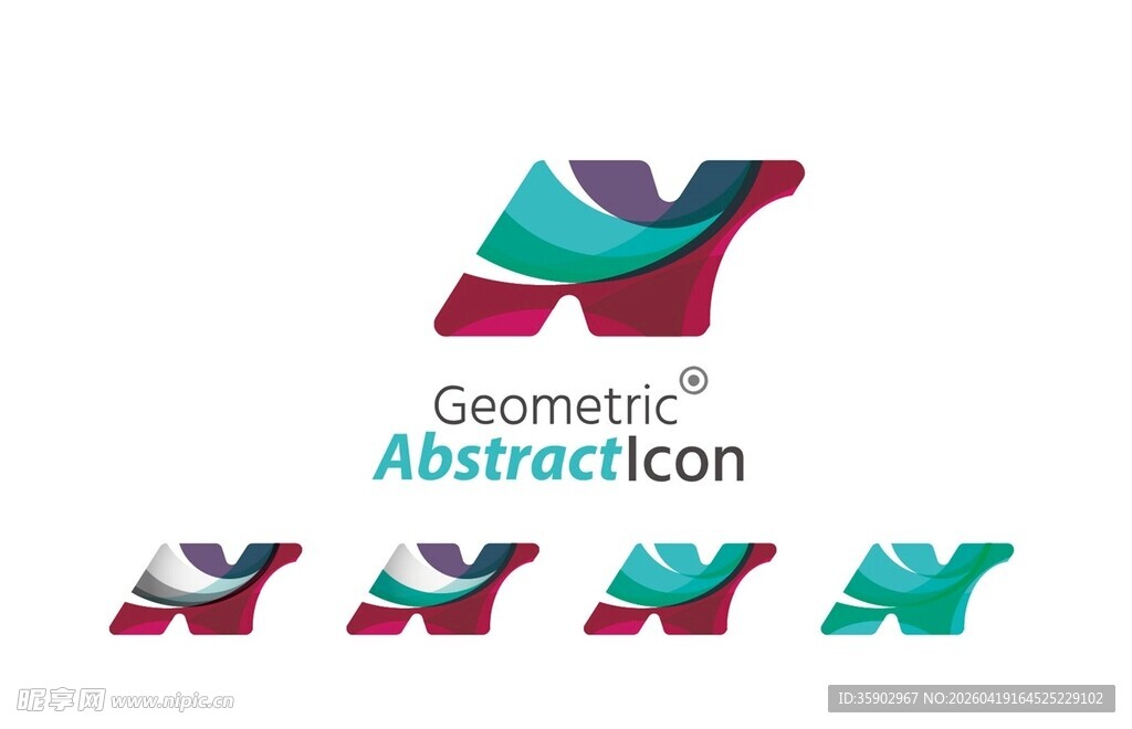 抽象字母Y标志设计