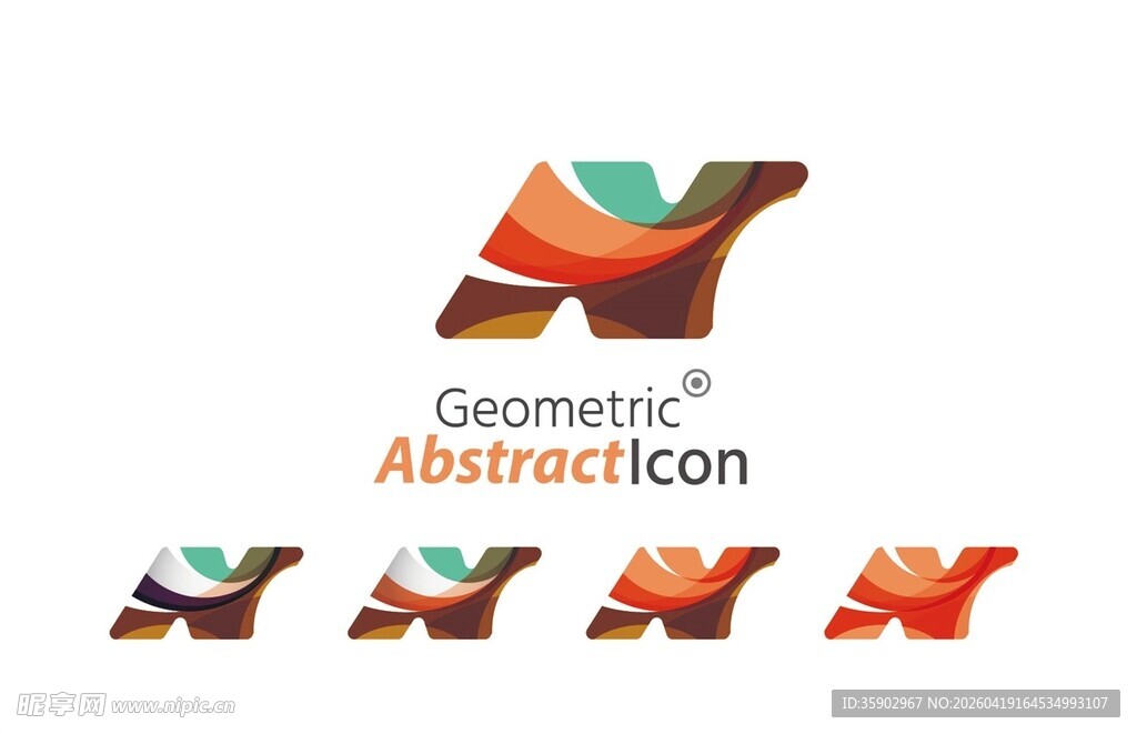 几何抽象标志设计