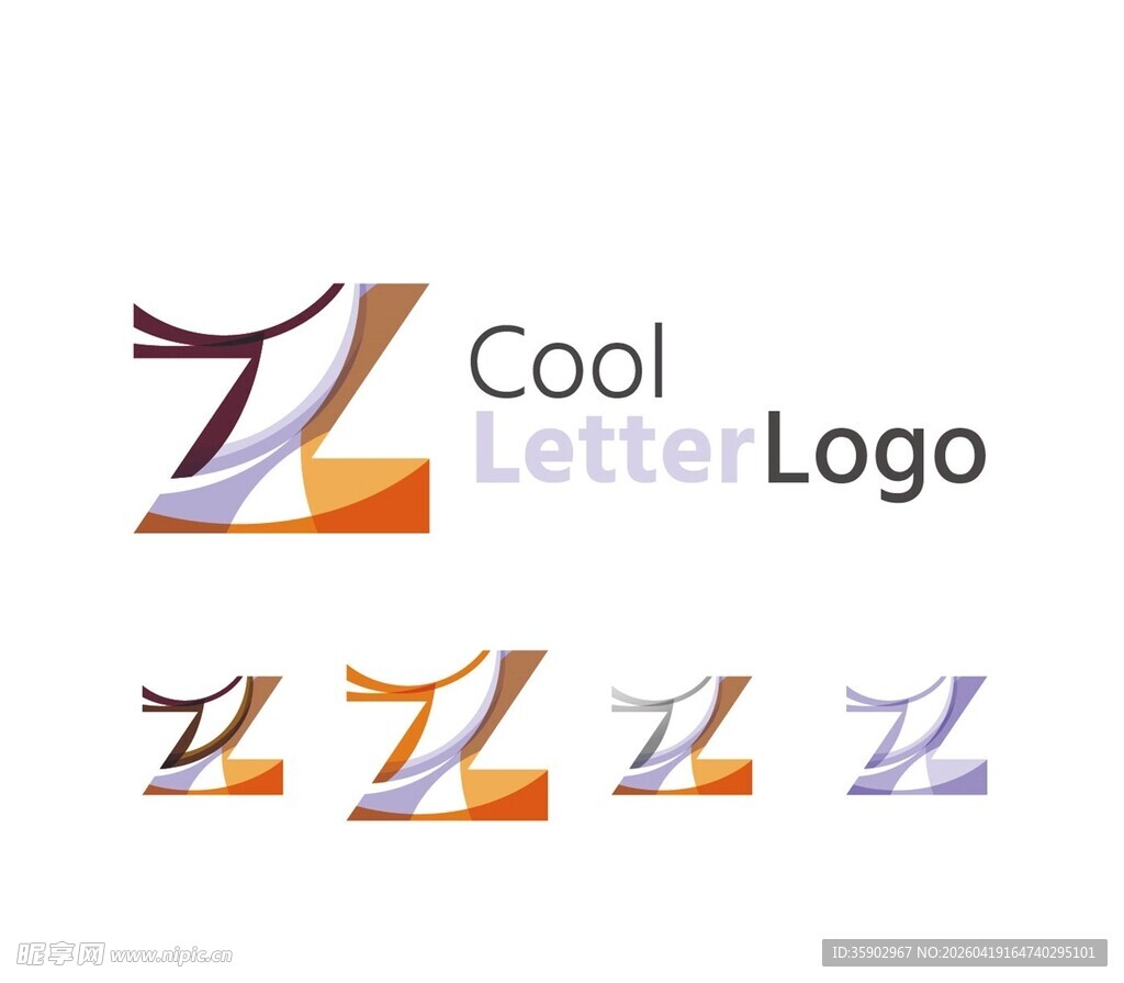 酷炫字母Z标志设计方案