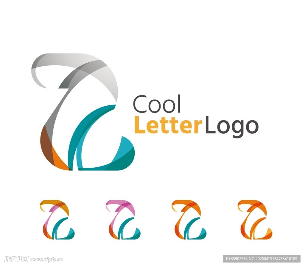 酷炫字母标志设计示例