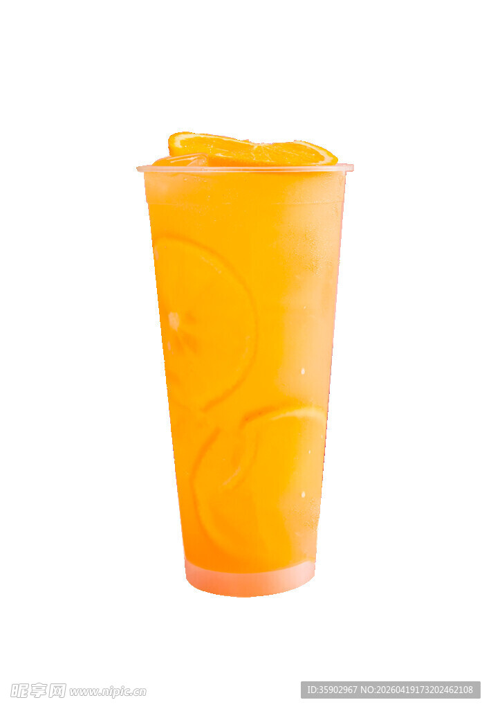 鲜橙水果茶