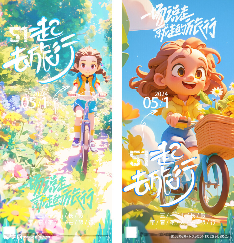 女孩骑行的梦幻奇妙时刻