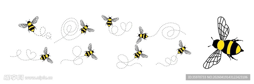 卡通蜜蜂背景