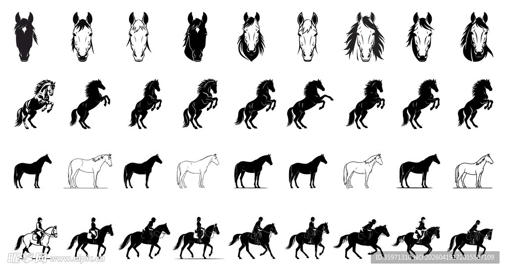 骏马图案集